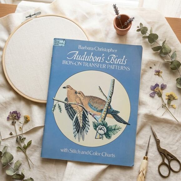Dover Other - Vintage 1970s Dover Audubon Birds Iron On Transfer Patterns Embroidery Book